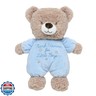 Little Me Plush Bear Rattle with Thank Heaven for Little Boys Embroidery (Blue, 9 inch)