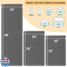 IM HOME Waffle Bath Mat Set 3 Piece Grey,Woven Modern Bath Rug Mats, Absorbent Non Slip Bath Floor Mat, Soft Washable Boho Bath Rugs with Tassels for Bathroom, Bedroom, Kitchen,Tub