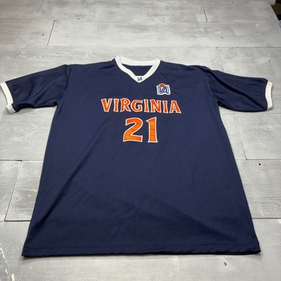 Jon's Sportswear Virginia Cavaliers Basketball Jersey Mens 4XL Navy Blue 21 UVA