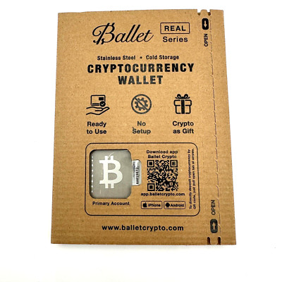 Ballet Real Bitcoin - Physical Crypto Wallet with Secure Multicurrency and NF...