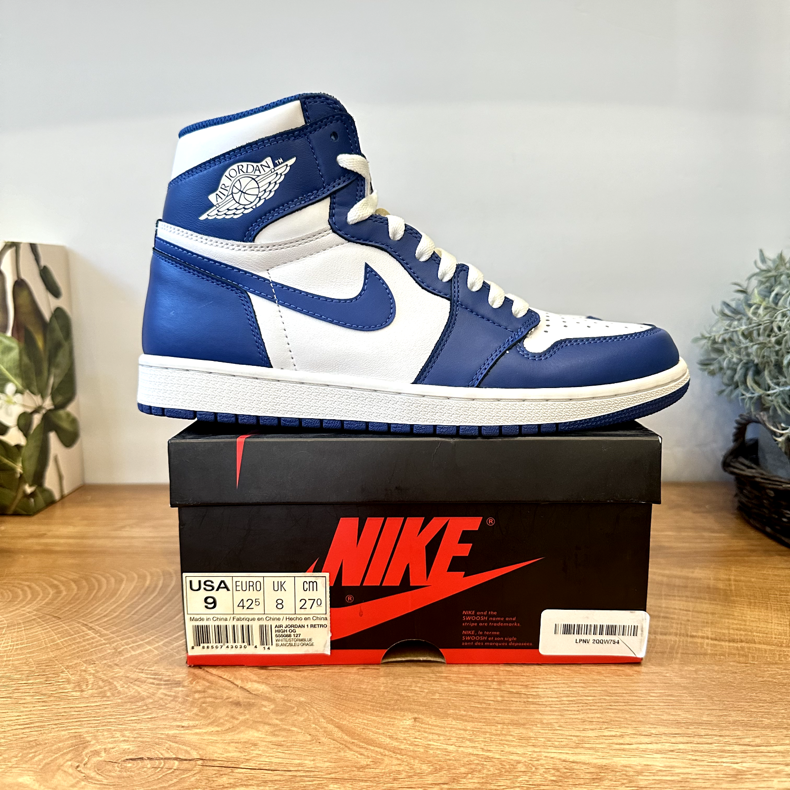 Size 9 - Nike Air Jordan 1 Retro High OG Storm Blue 2016 Size 9 - Nike Air Jordan 1 Retro High OG Storm Blue 2016