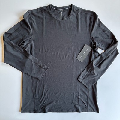 TEN THOUSAND Black Long Sleeve Versatile Workout Tee T-Shirt - Men's Large