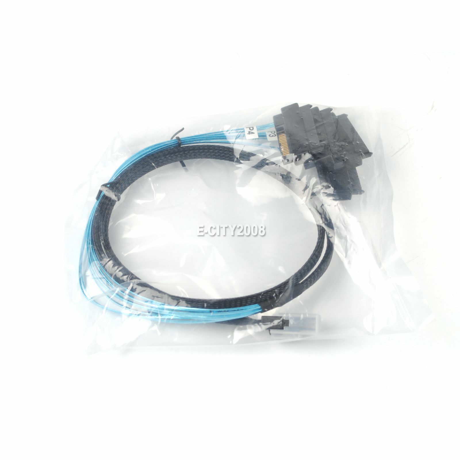 Lot Mini SAS 36Pin SFF-8087 to 4x SFF-8482 Connectors With SATA Power Cable 3FT