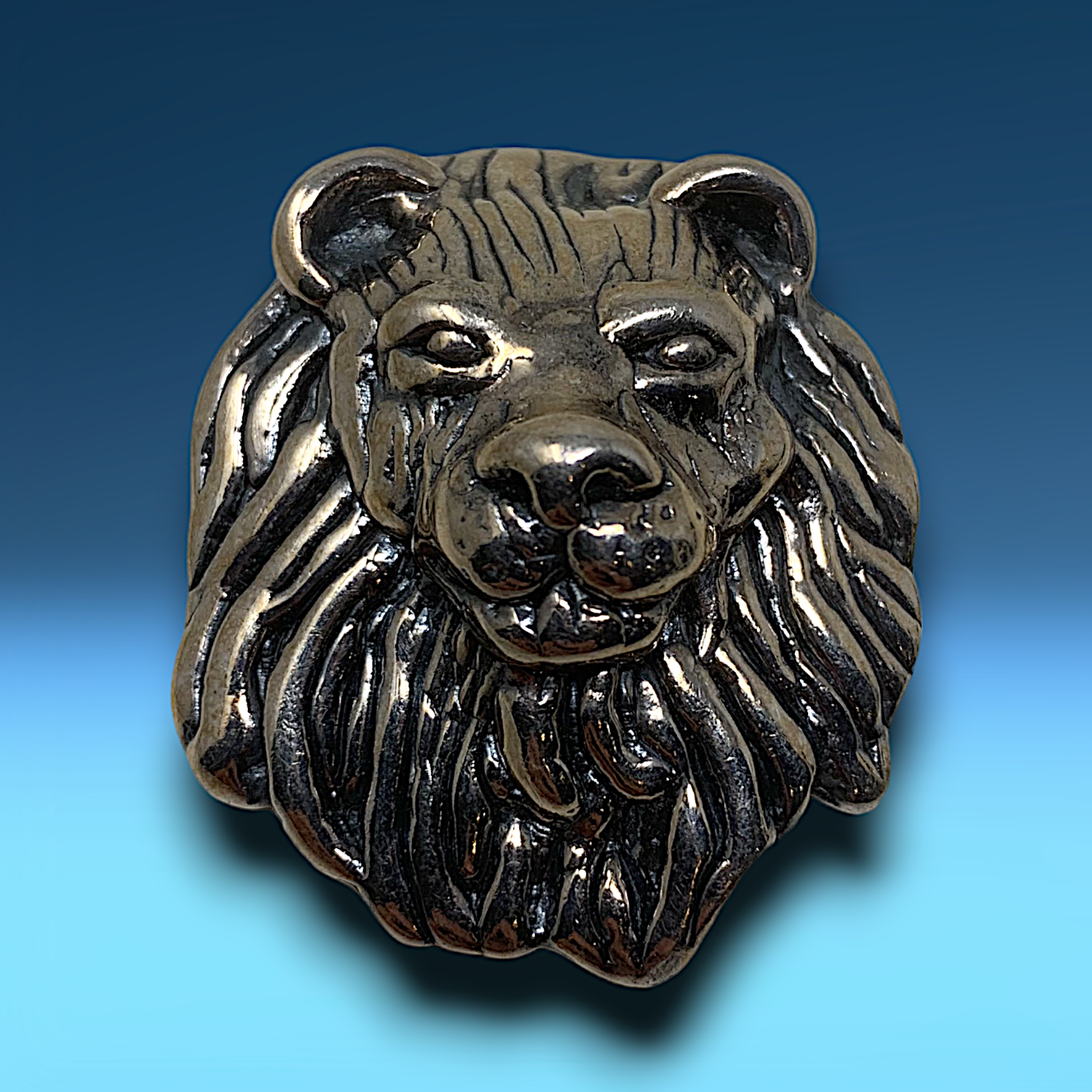 Vintage Yaacov Heller Leo Lion 925 Sterling Silver  Pendant Brooch Pin Designer