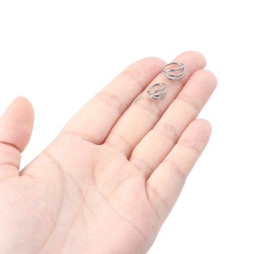 16G Triple/Double Hoop Nose Ring Surgical Steel Septum Clicker Tragus Piercing