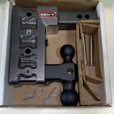 GEN-Y HITCH Mega Duty 16K  7.5'' Drop Hitch 2  Shank w/ Dual Ball Mount