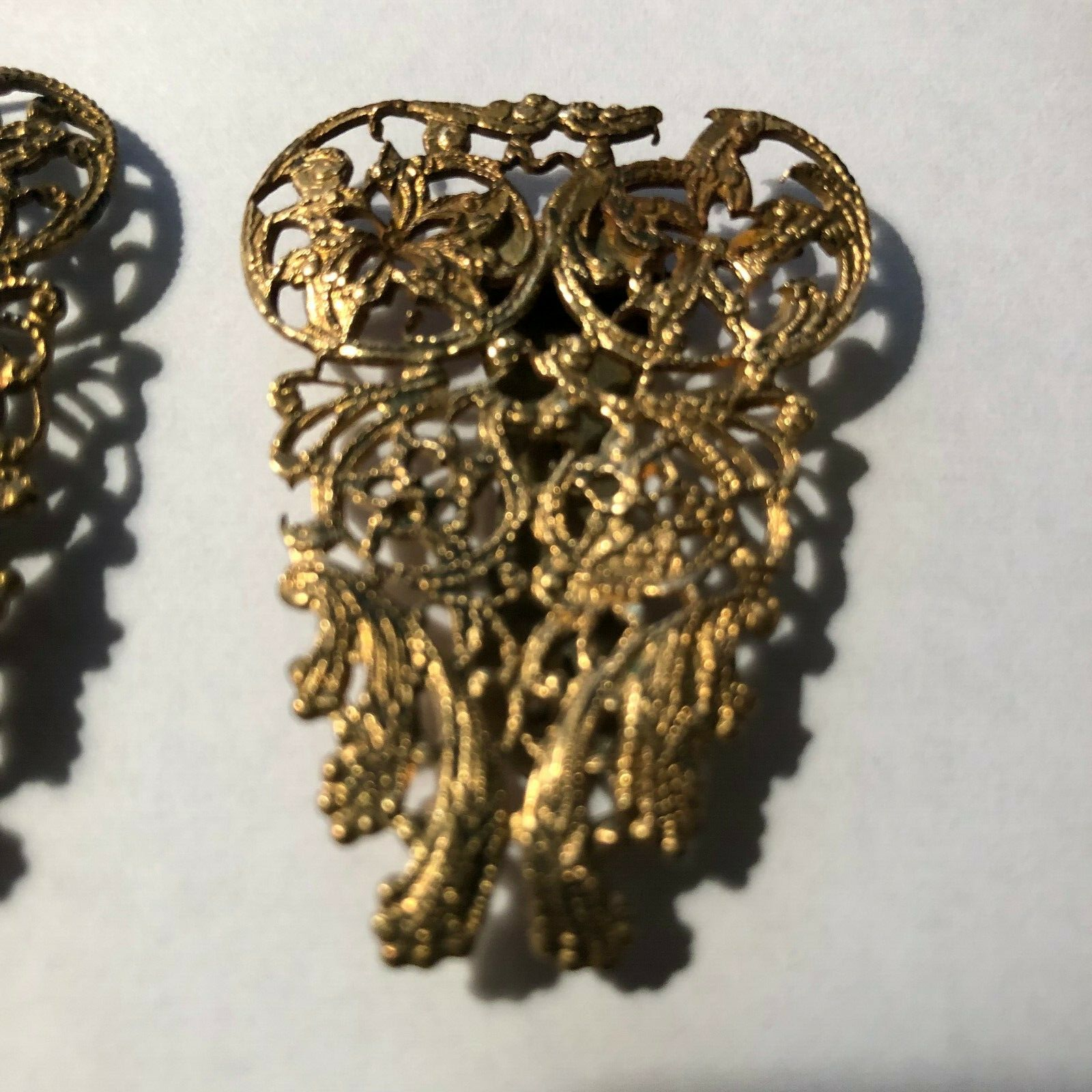 Vintage Ladies Shoe Buckles Metal