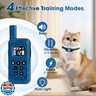 Cat Shock Collar Smallest Cat Training Collar with Remote 2000ft Range Electric Cats Bark Collar with Shock, Vibration, Beep 3 Modes to Stop Meowing, Waterproof, Rechargeable,Blue