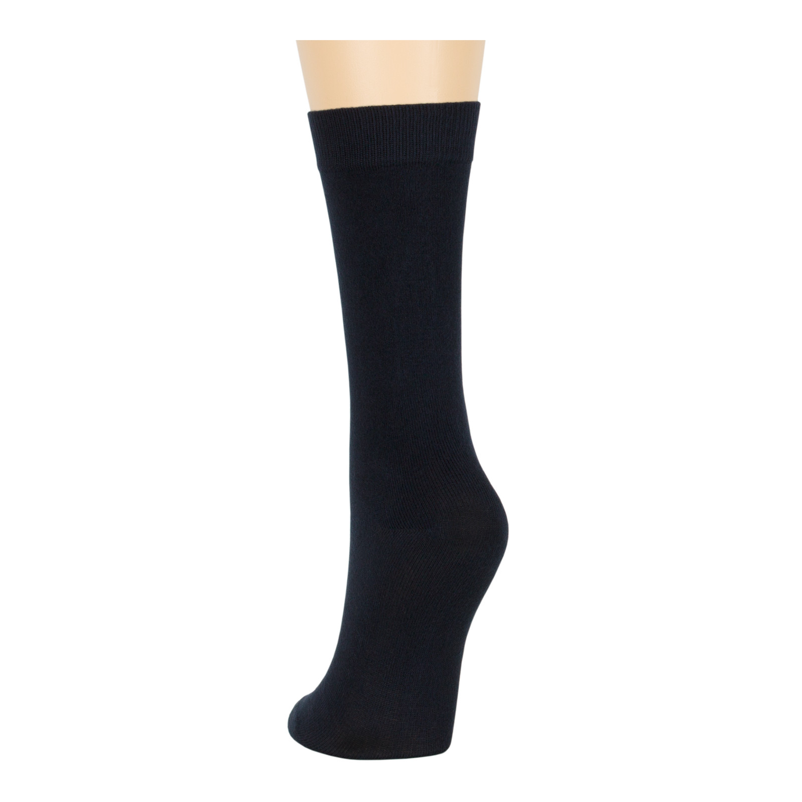 Women's Bamboo 4 Pack Seamless Dress Business Crew Socks Medium 9-11 Dark Navy - Picture 6 of 9