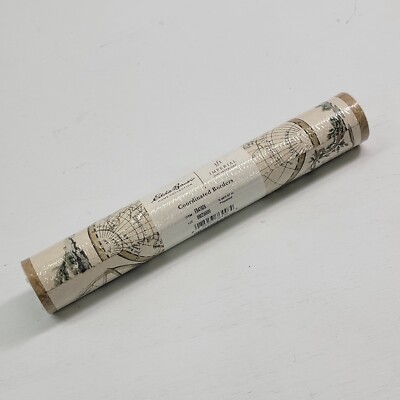 VINTAGE Eddie Bauer Coordinated Borders Wallpaper EB4192B Mappamondo Map 5 Yard