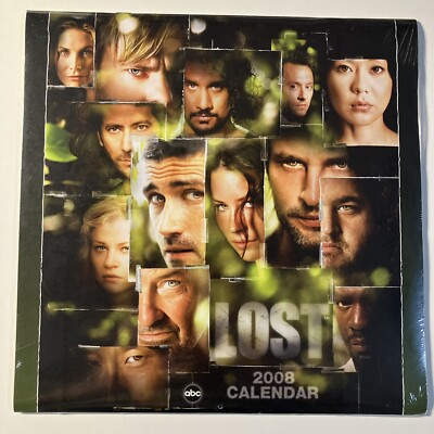 TV's Lost 2008 Wall Calendar New Still Sealed Entire Cast Pics Over 12 Months