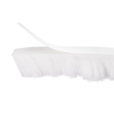 26ftx0.35''x0.9'' Seal Brush Weather Stripping Adhesive Sweep Brush White