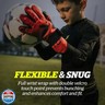 Storelli Challenger Goalkeeper Gloves, Youth Soccer Gloves, Enhanced Protection, Adjustable, Superior Grip, Unisex, Yellow Camo, Size 8