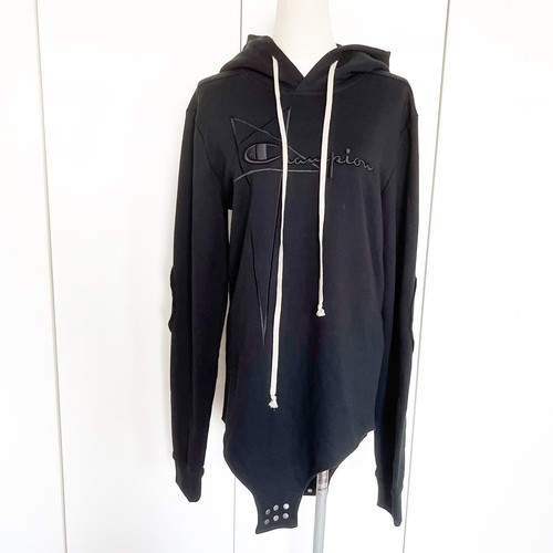 スウェット・トレーナー RICK OWENS  x Champion embroidered cotton sweatshirt x Champion® embroidered cotton sweatshirt in black - Rick