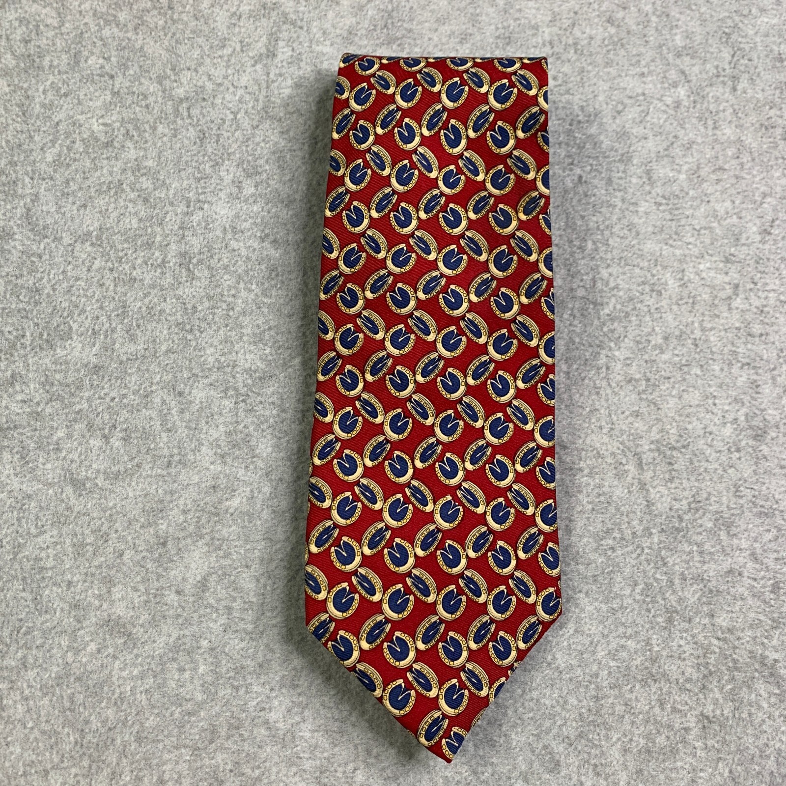 Brooks Brothers MAKERS USA製 TIE Brooks Brothers Makers Neck Tie Silk Red Horse Shoes All