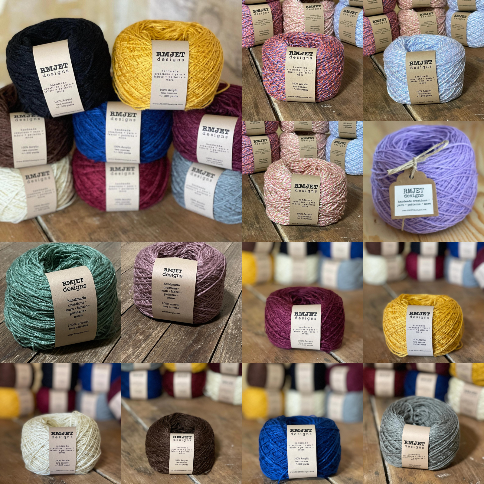 Yarn 2 Oz 300 Yards Vegan 100% Acrylic