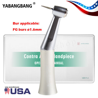 Dental Slow Speed Contra Angle Handpiece Fit NSK 1.6mm Friction Grip Push Button