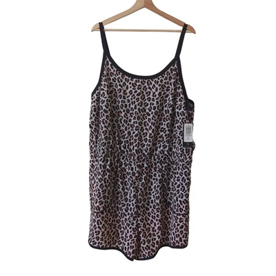 NWT Torrid Active Romper 2 2X 18 20 Womens One Piece Cheetah Frida Leopard