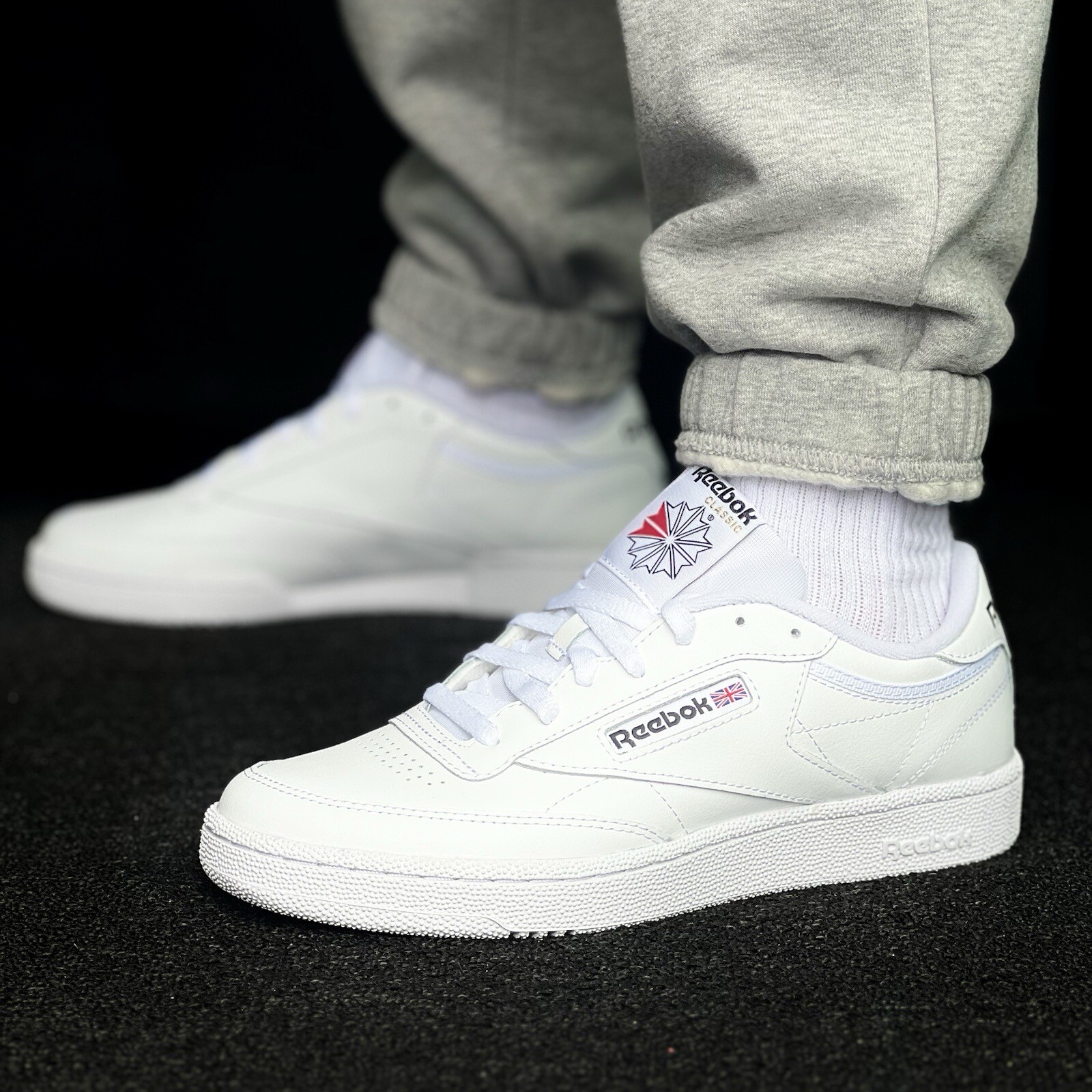 reebok club c 85 white on white