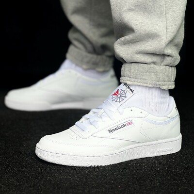 Reebok Club C 85 Men’s Athletic Shoe White Sneakers Trainers #940