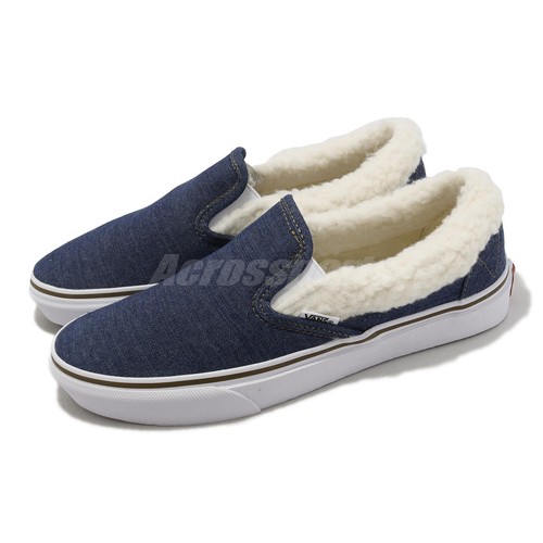 Vans V98CF Remix Slip-On Indigo Navy White Мужская повседневная обувь унисекс 629070-0001