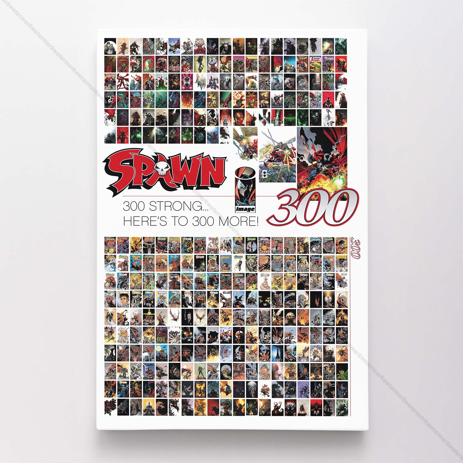 Spawn 1 to 300 Poster Canvas Comic Book Cover Art Print #E