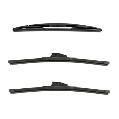 Ice & Exact Fit Windshield Wiper Blade Front & Rear 3pc Set