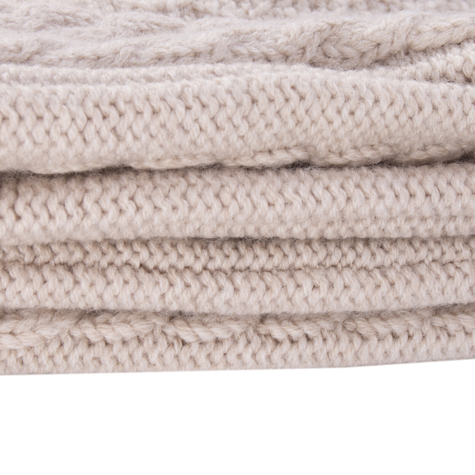 Chinti & Parker Womens Merino Wool Cable-knit Scarf & Beanie Set Grey RRP €340 CHINTI & PARKER Merino Wool Scarf & Beanie Cap Set  main image 2