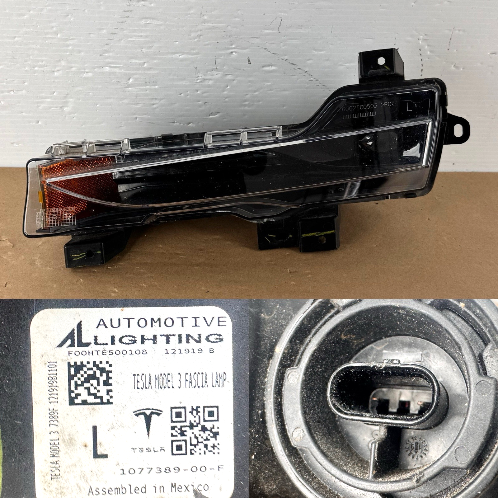 🟢OEM 2017-2023 Tesla Model 3 DRIVER SIDE Fog Light left 1077389-00-F GENUINE
