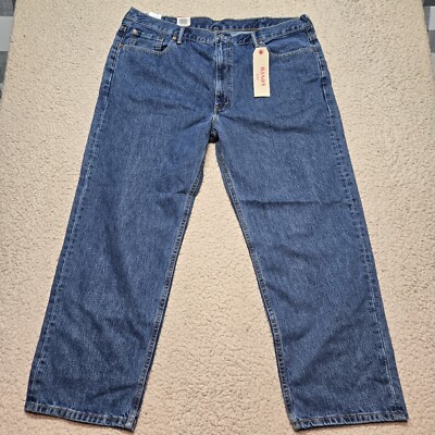 Levis 550 Mens Big & Tall Blue Jeans Relaxed Tapered Leg Medium Wash Nwt 