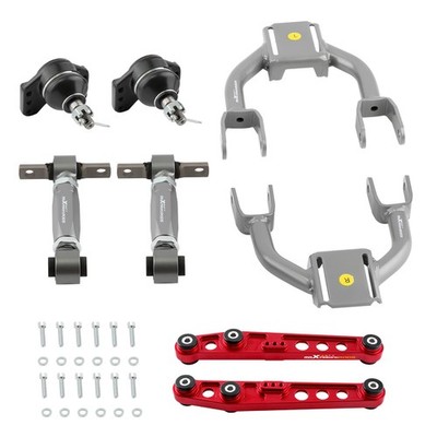 Front & Rear Camber Kit Lower Control arms for 92-95 Civic Del Sol 94-01 Integra