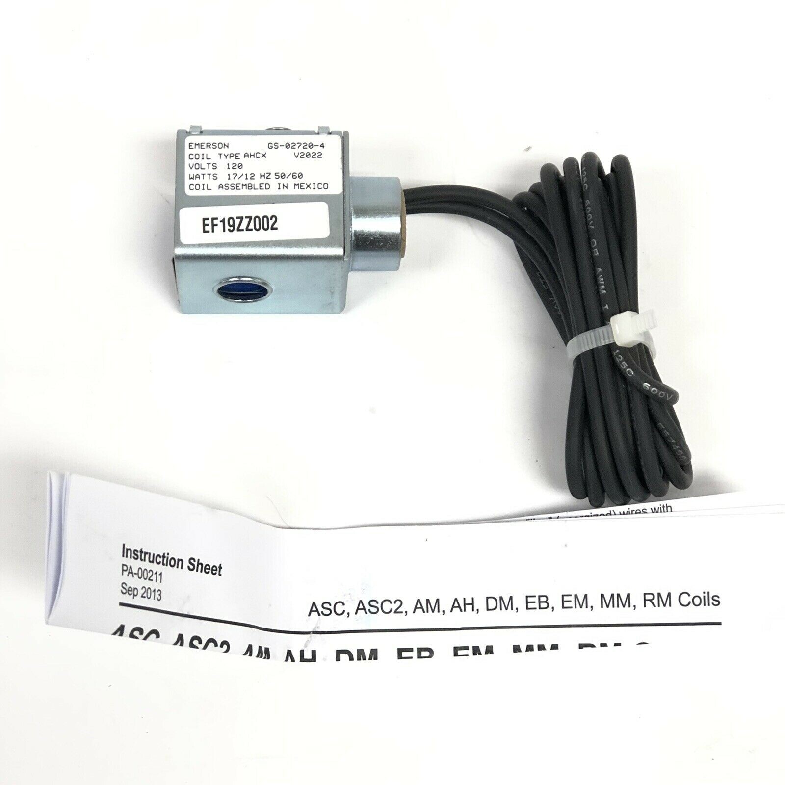 EMERSON EF19ZZ002 Solenoid Coil New GS-02720-4 HVAC Parts GS