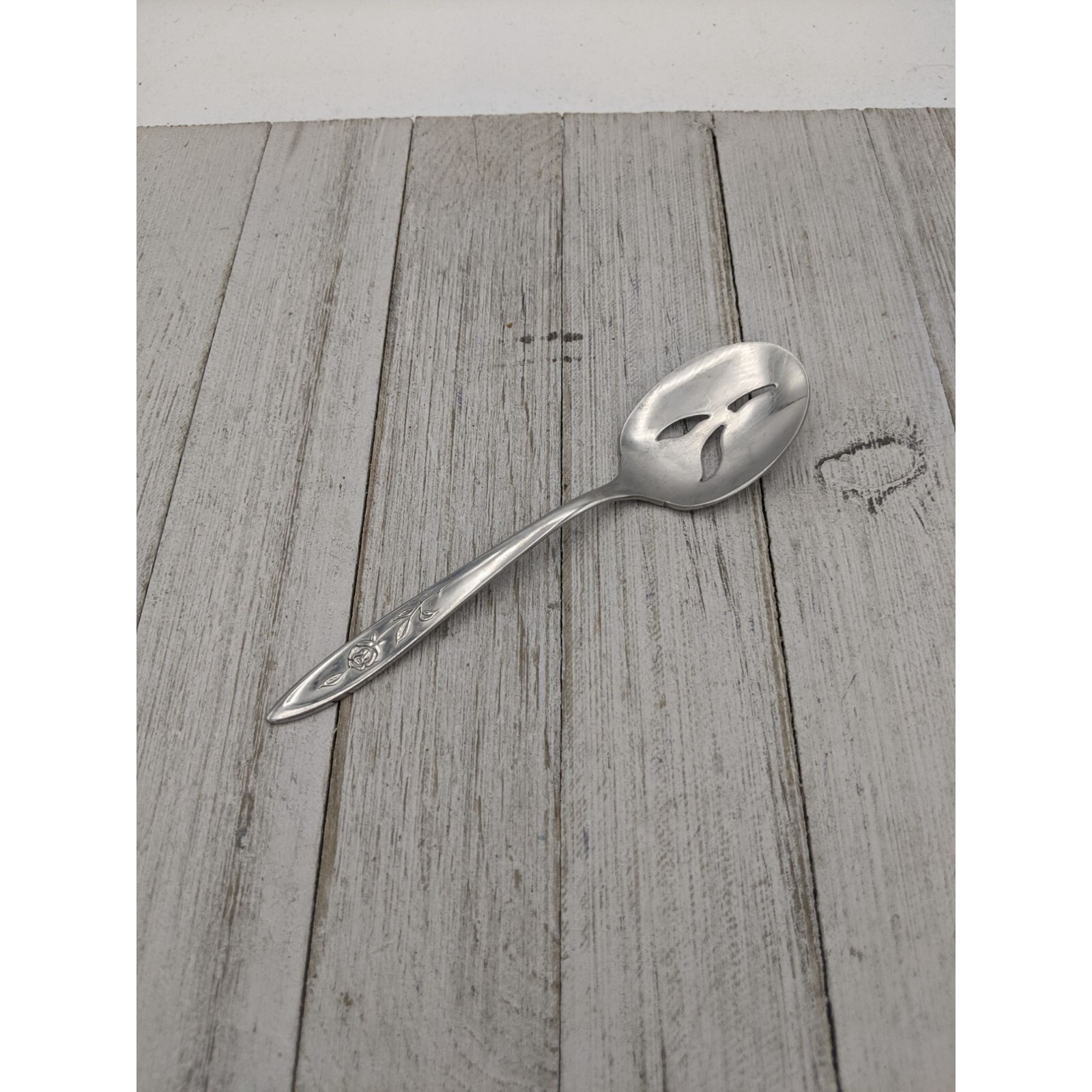 Flatware Oneida Community Stainless MY ROSE Pierced Jelly Spoo...