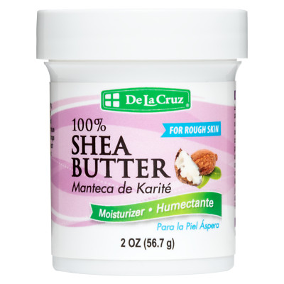 De La Cruz  Pure Shea Butter / Hexane-Free / Packed in USA   2 OZ.