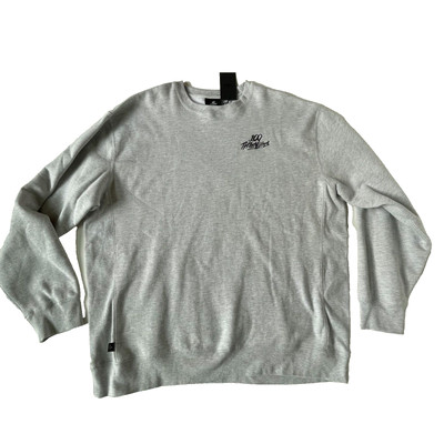 100 Thieves Mens 3XL Pullover Foundations Crewneck Sweatshirt Gray Grey NWT