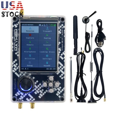 HamGeek R9 V2.0.0 SDR Radio +PortaPack H2M+Plastic Shell Assembled+5 Antennas
