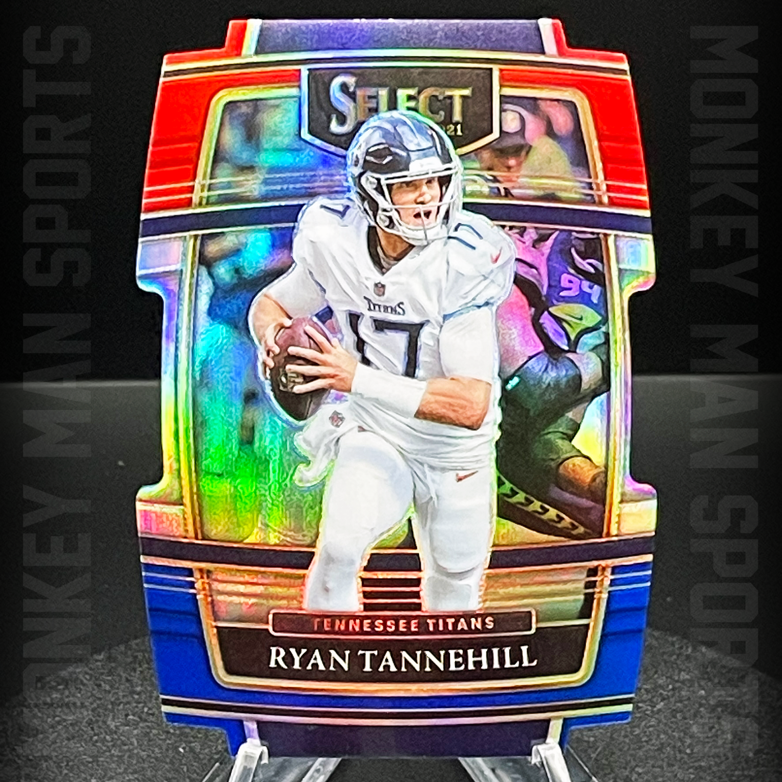 2021 Select - Ryan Tannehill - #33 R/B DIE-CUT PRIZM TITANS MINT