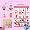 GIFTRRTOY Pretend Tea Party Set for Little Girls, 41 PCS Coffee Maker Set and Play Food Dessert Set for Kids Age 3 4 5 6 7 8 9（Pink）
