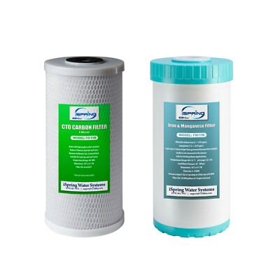 iSpring F2WGB21BM Whole House 4.5''x10'' Water Filter Replacement Cartridge Set
