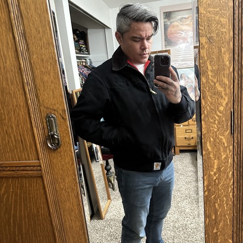 Vintage Carhartt J13 Santa Fe Jacket Medium Black With Red Vintage Carhartt J13 Santa Fe Jacket Medium Black With Red