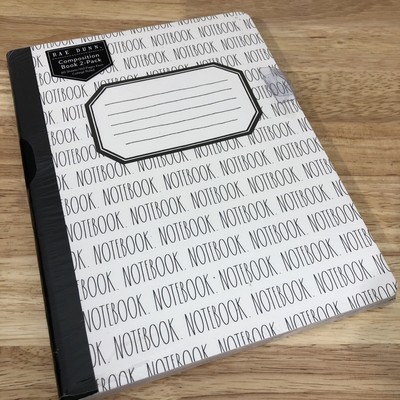 Rae Dunn Composition Notebooks 2 Pack 80 Lined Pages Each College Ruled NEW