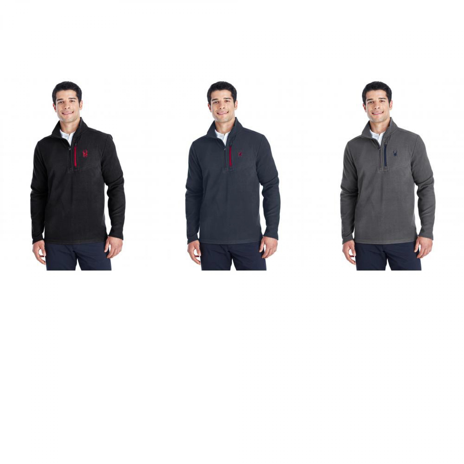 spyder men's quarter zip