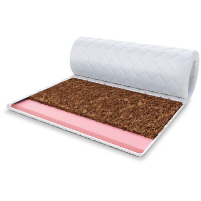 Topper 200x200 cm Matratzenauflage mit KOKOS Höhe 6 cm Visco Schoner H2 H4
