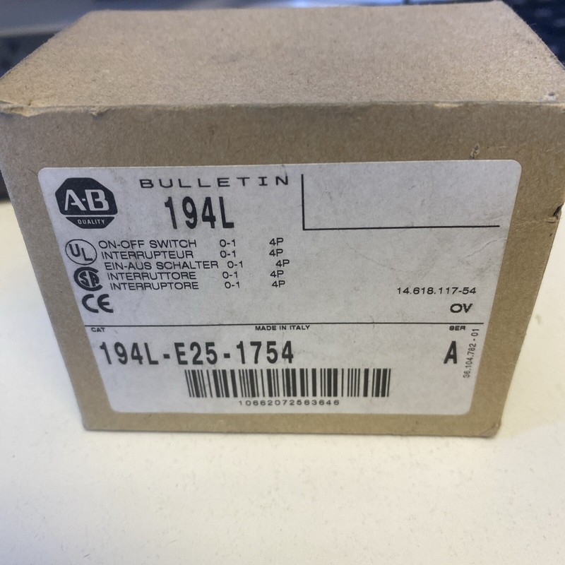 Allen-Bradley 194l-E25-1754 25 A 194l Lastschalter