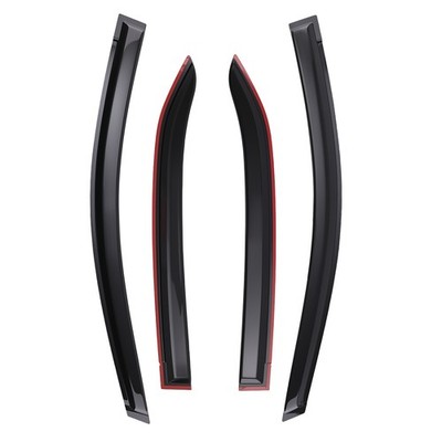 Acrylic Window Rain Guards Wind Deflectors  for Toyota Corolla 2014-2019 Black
