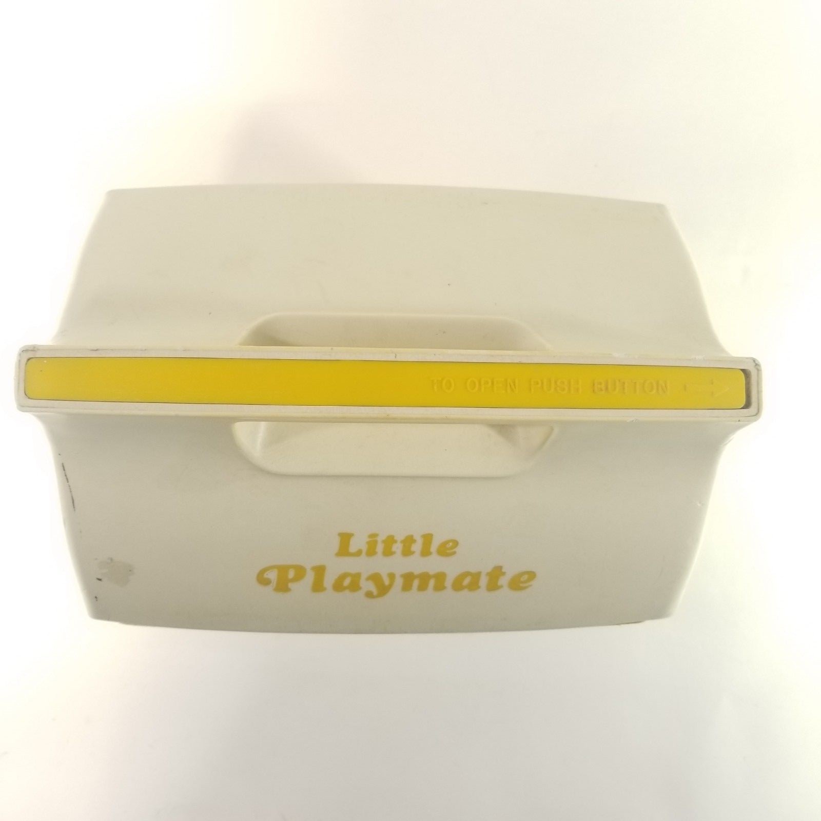 Playmate by Igloo Personal Ice Chest Cooler Push Button Yellow Vintage