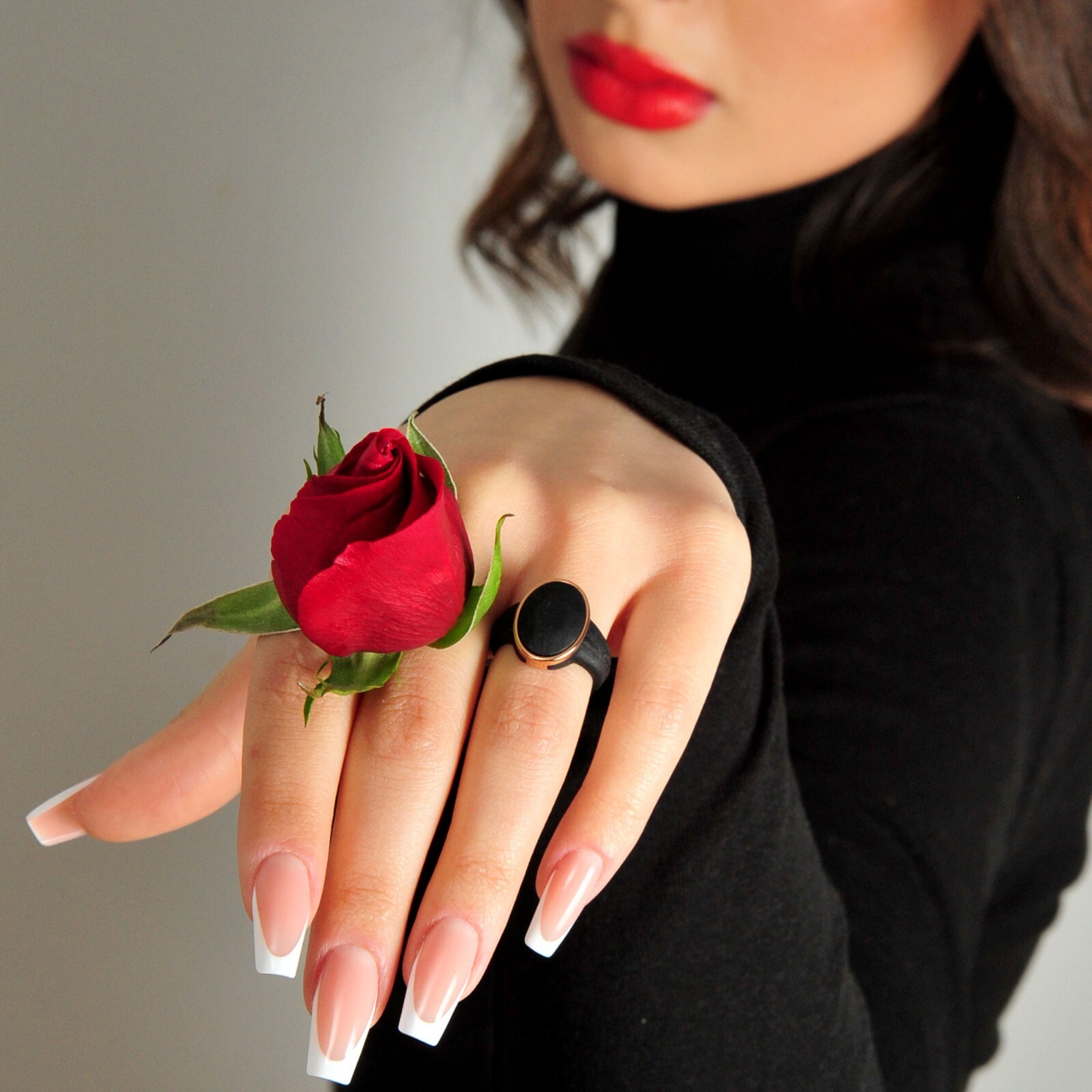 NEW! Oversized Metal Framed OVAL Collection by Rinfit - Silicone Rings Women