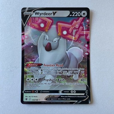 Pokémon Astral Radiance #134/189 Wyrdeer V Full Art Foil Ultra Rare