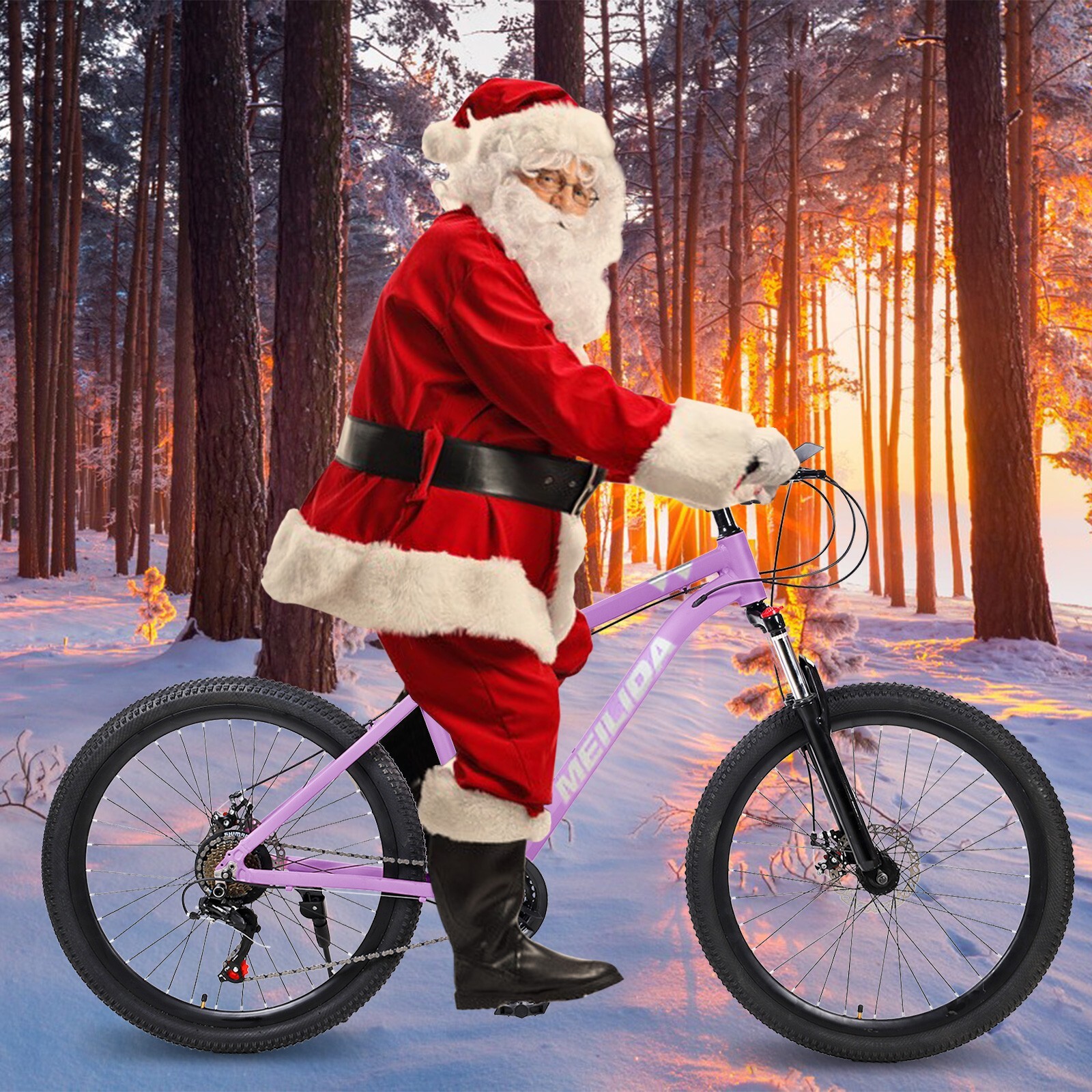 26'' Mountain Bike Outdoor Sports Off-Road Cycling Full Suspension Non-slip MTB