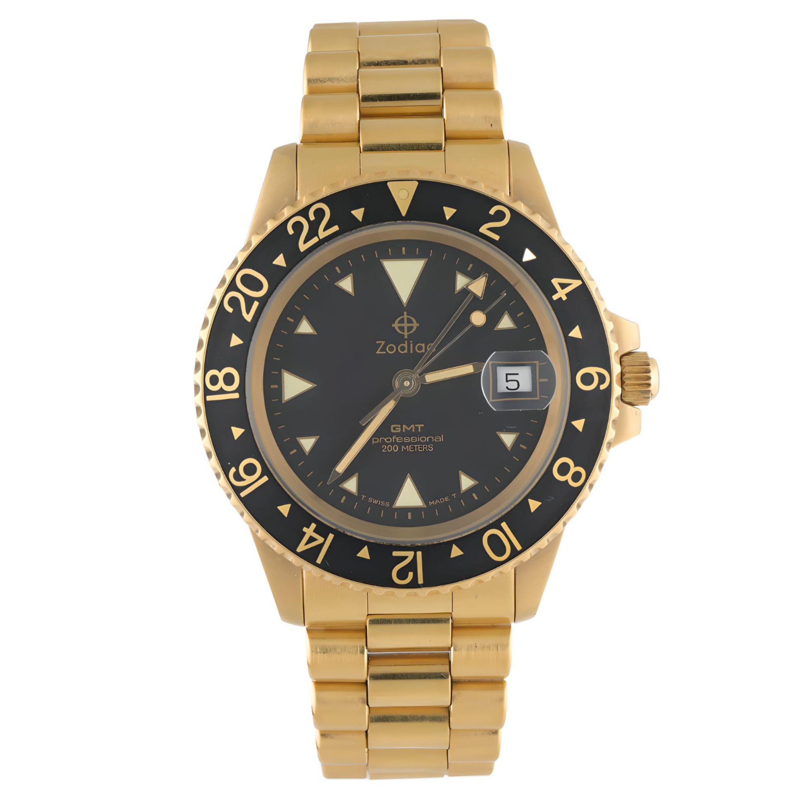 希少】Zodiacゾディアック GMT プロフェッショナル 200M クオーツ